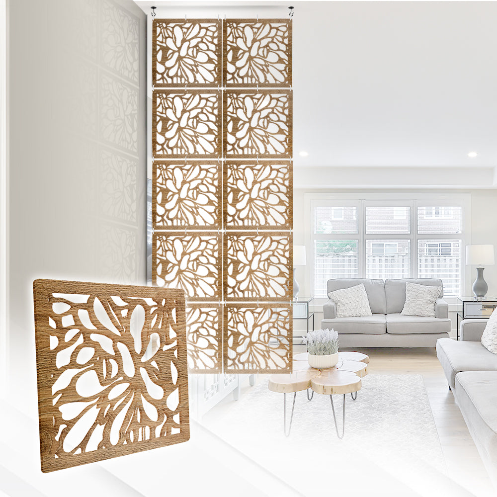 Acepunch Majestic Blossom Luxury Hanging Wooden DIY Curtain / Room Divider - AP1292