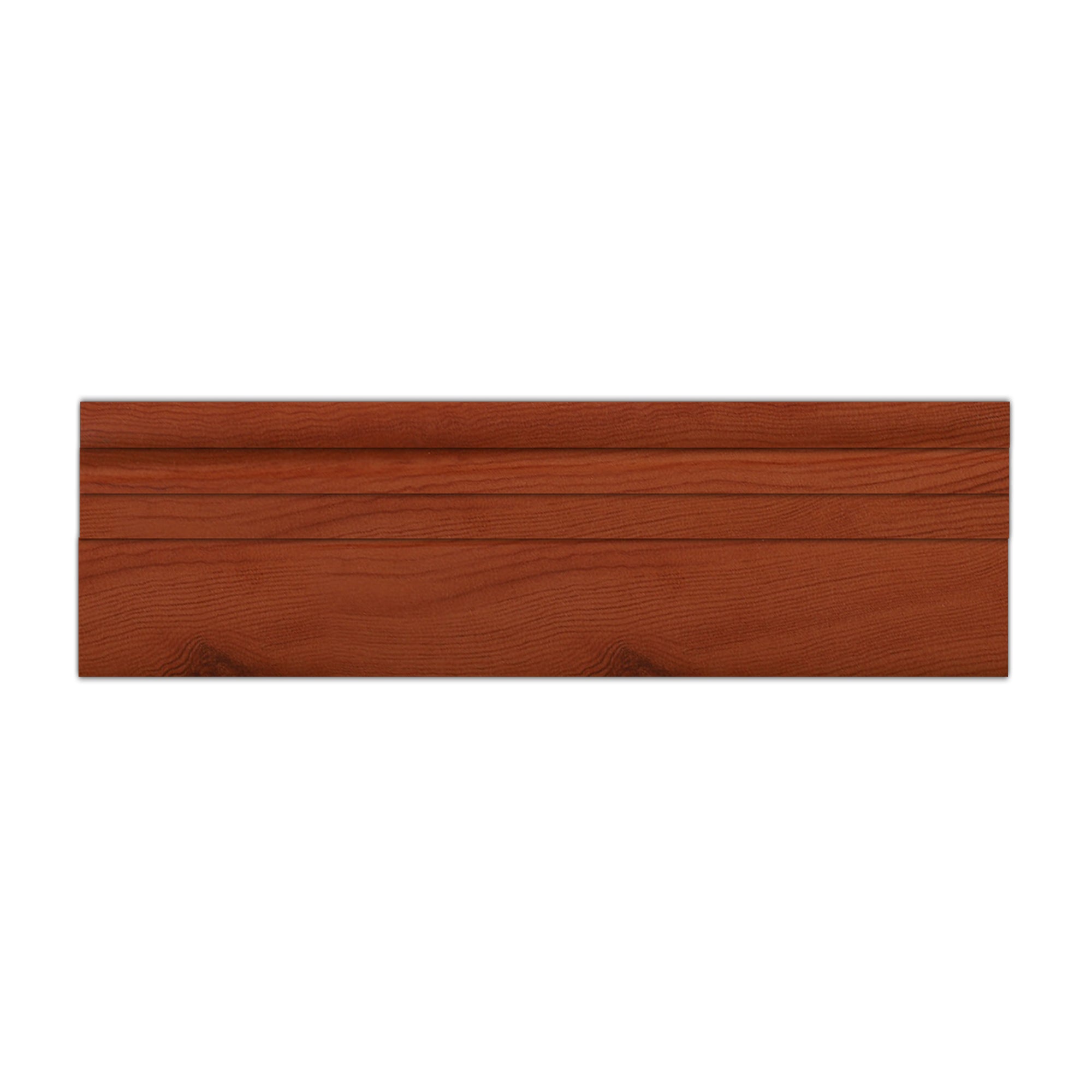 Acepunch Mahogany Rubber Wall Self-Adhesive Textured Finish Premium Baseboard Trim - AP1378