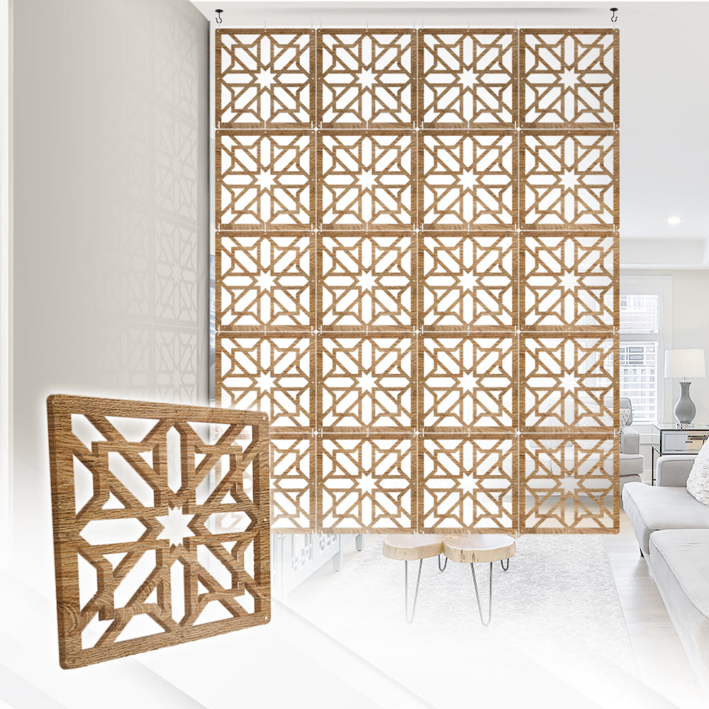 Acepunch Cosmic Star Refined Hanging Wooden DIY Curtain / Room Divider - AP1294