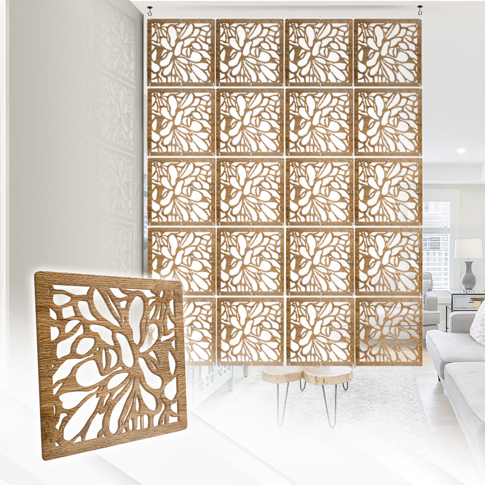 Acepunch Majestic Blossom Luxury Hanging Wooden DIY Curtain / Room Divider - AP1292