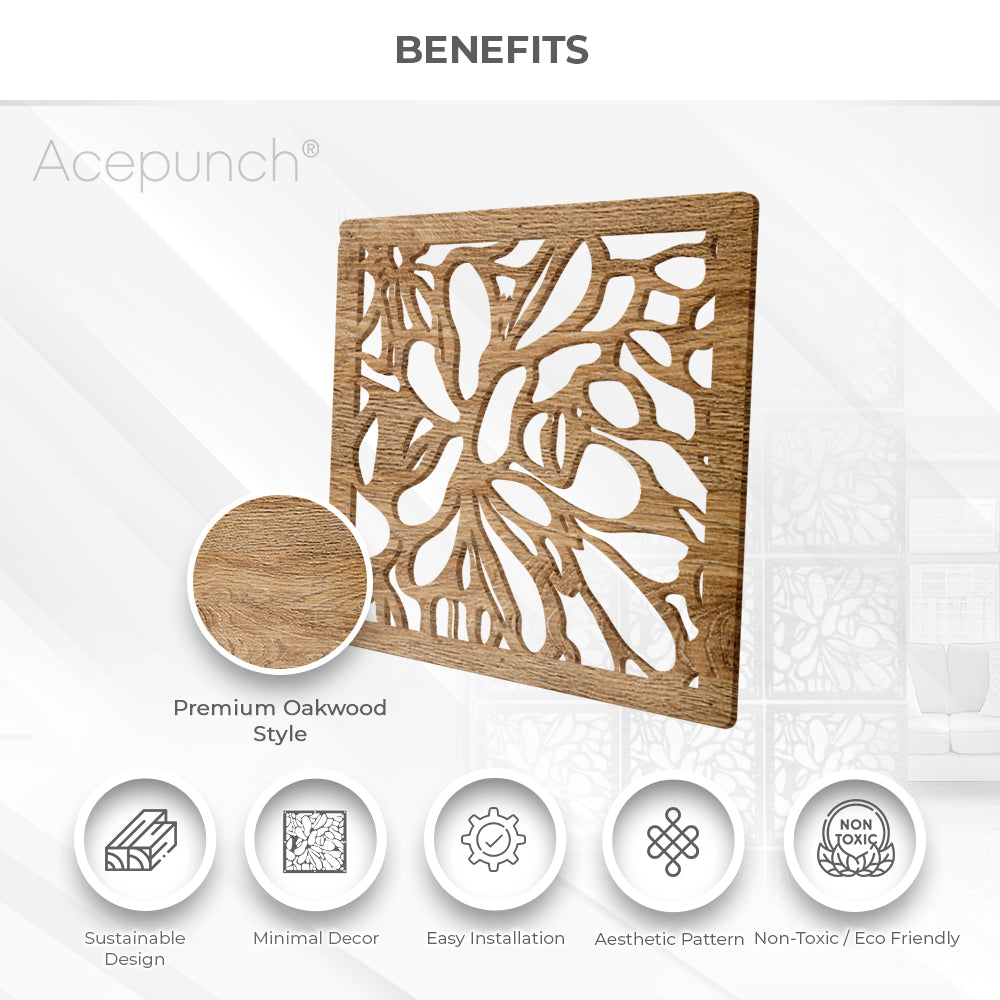 Acepunch Majestic Blossom Luxury Hanging Wooden DIY Curtain / Room Divider - AP1292