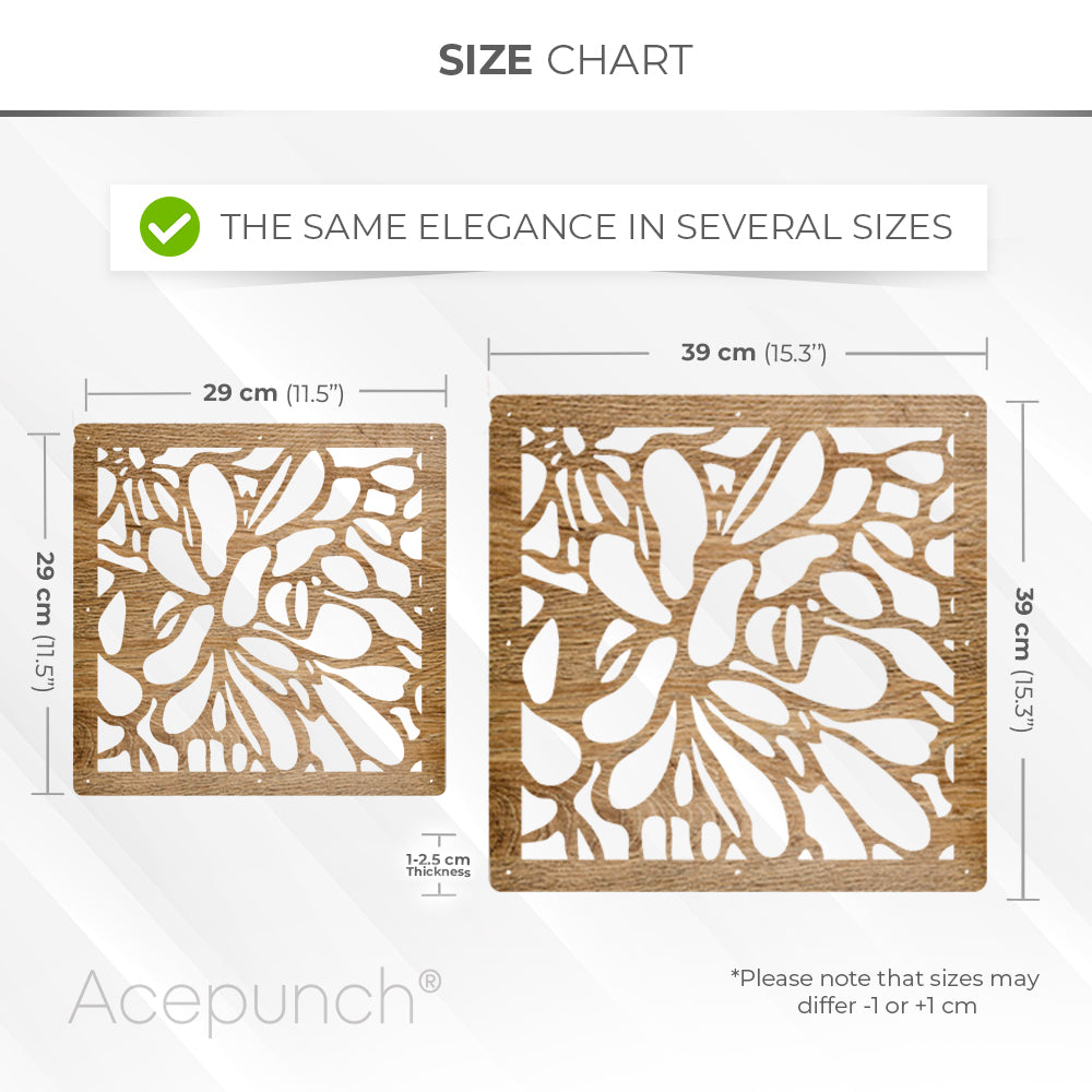 Acepunch Majestic Blossom Luxury Hanging Wooden DIY Curtain / Room Divider - AP1292