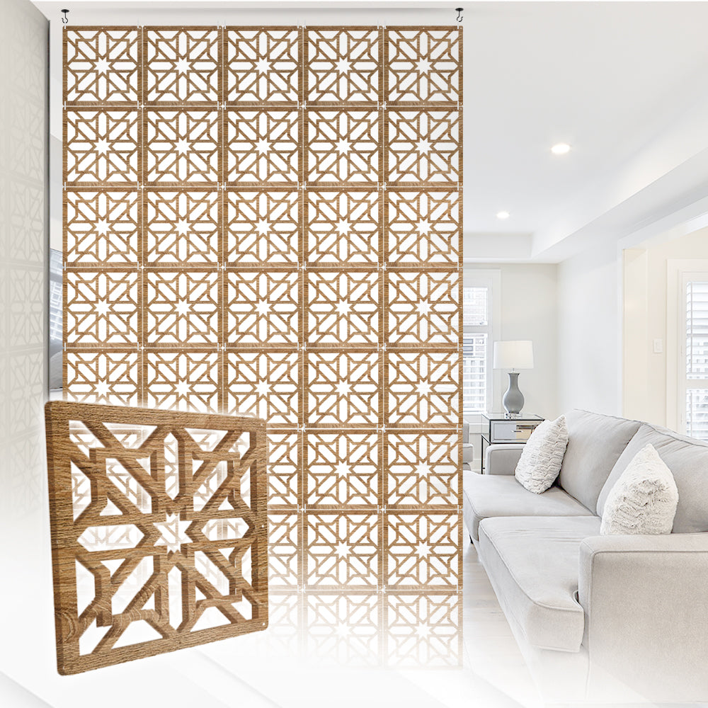 Acepunch Cosmic Star Refined Hanging Wooden DIY Curtain / Room Divider - AP1294