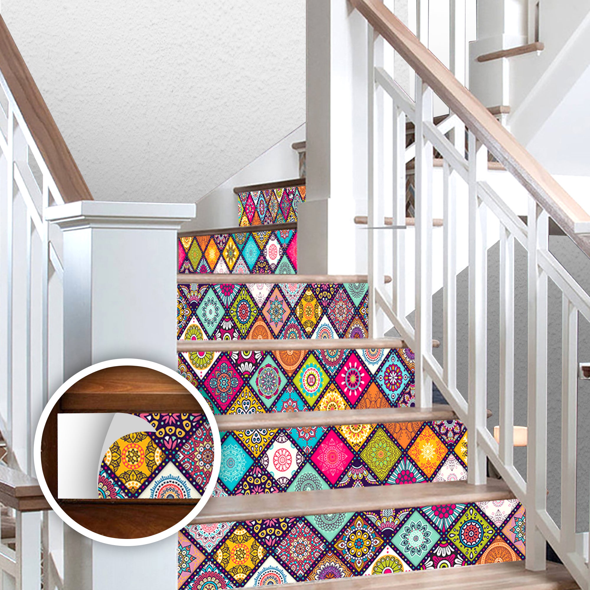 Acepunch Moroccan Pattern Self-Adhesive Stairscase Sticker Strips - AP1409