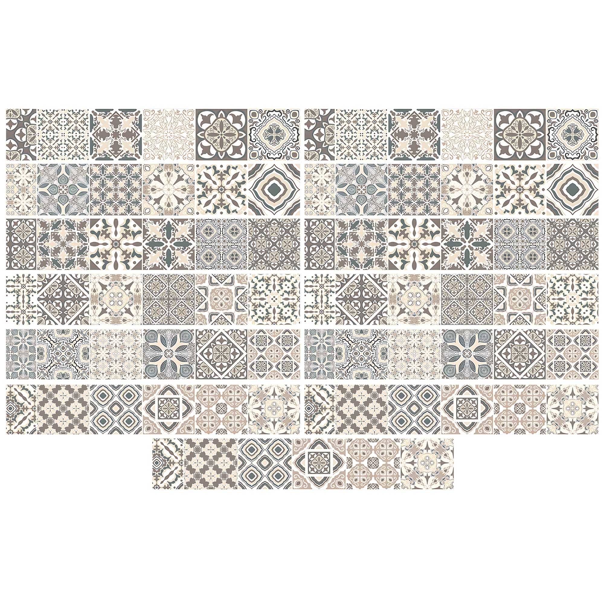 Acepunch Mosaic Tile Pattern Self-Adhesive Stairscase Sticker Strips - AP1410