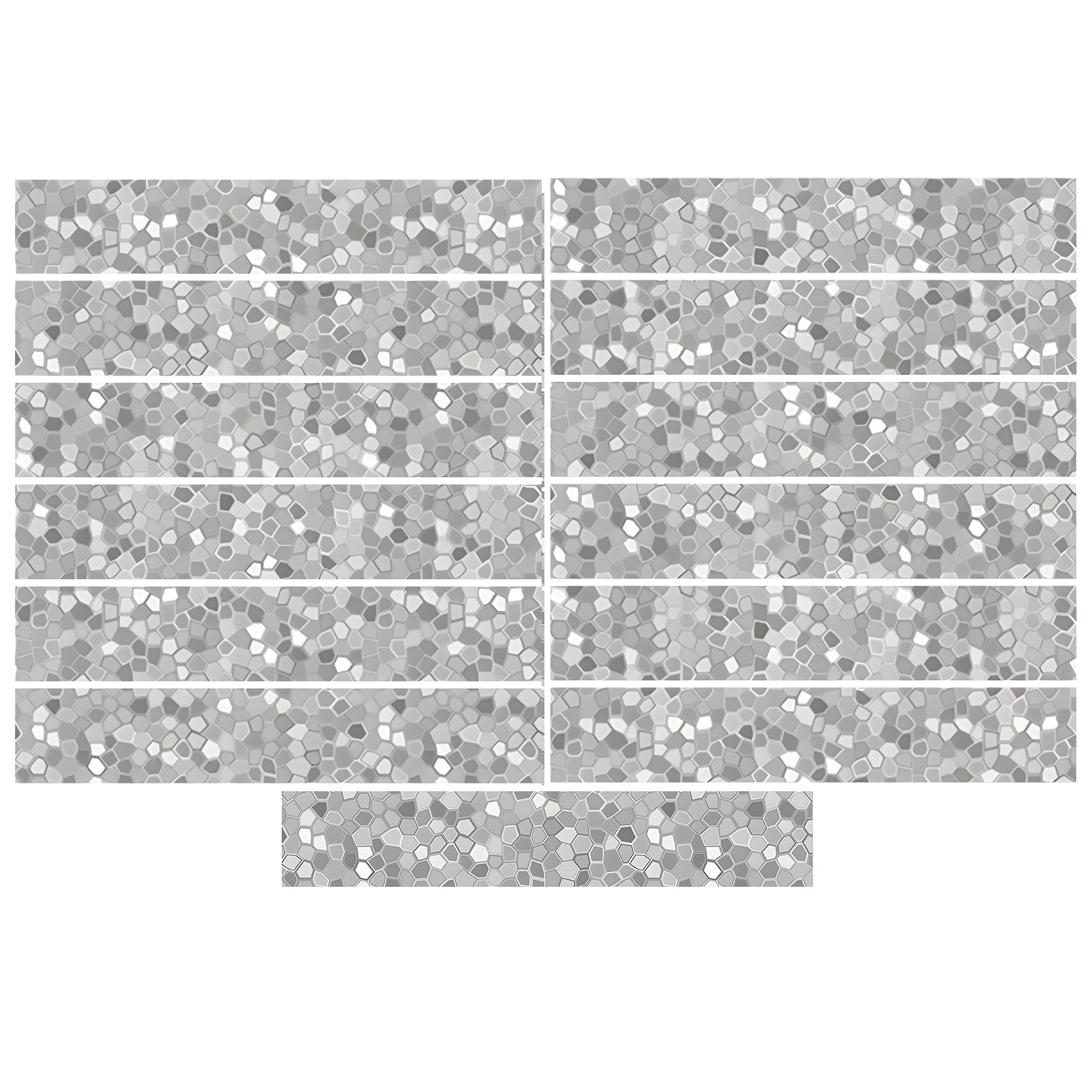 Acepunch Stone Pattern Self-Adhesive Stairscase Sticker Strips - AP1412
