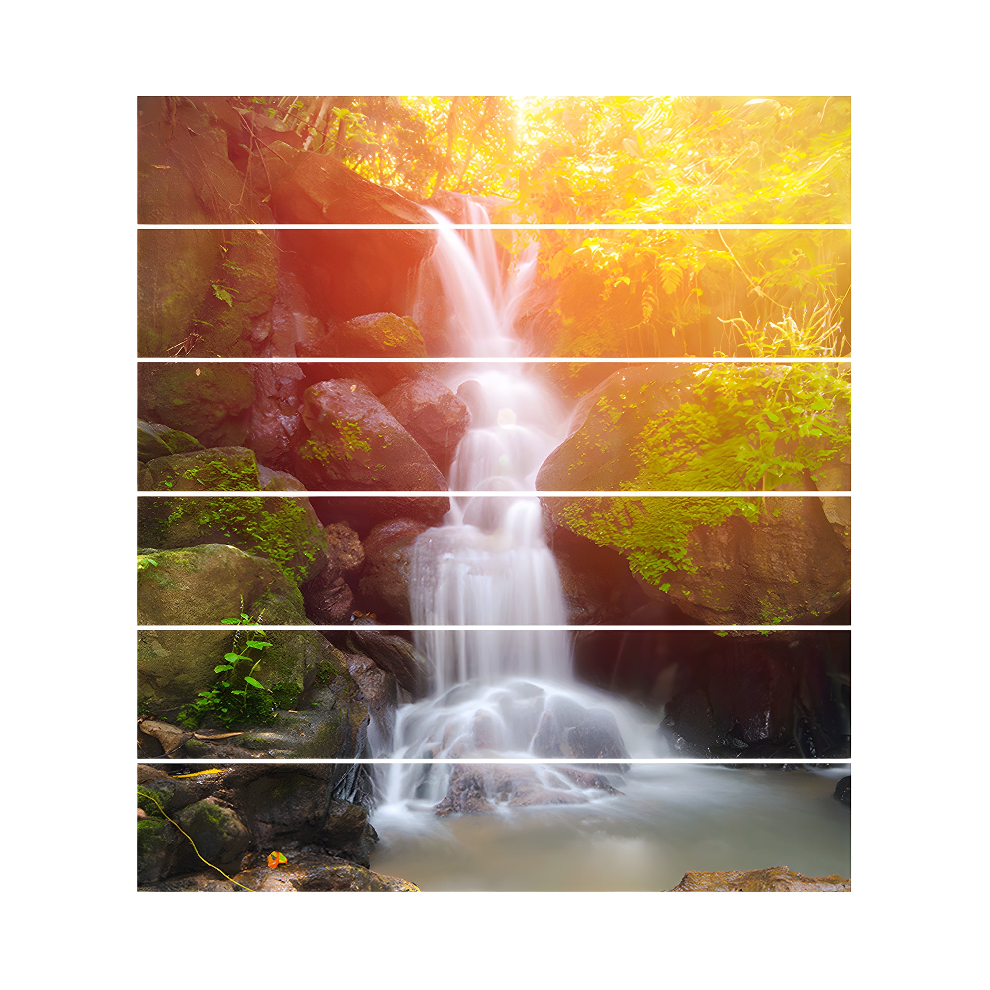 Acepunch Waterfall at Dusk Self-Adhesive Stairscase Sticker Strips - AP1415