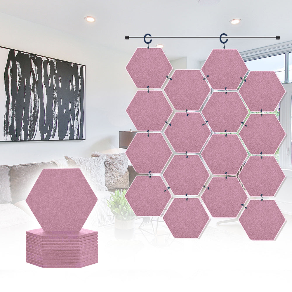 Acepunch Hanging Hexagon Sound Absorbing Clip-On Tile - AP1240