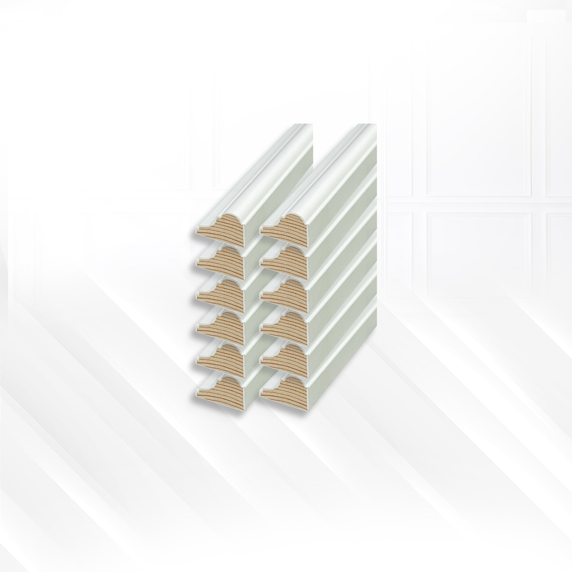 Acepunch Polished Wooden Wainscoting Panel Moulding AP1375