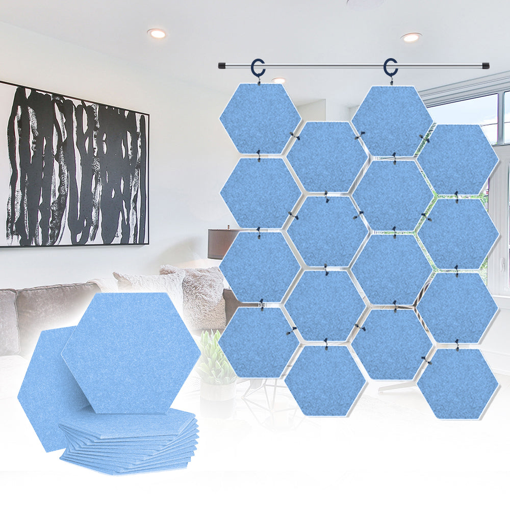 Acepunch Hanging Hexagon Sound Absorbing Clip-On Tile - AP1240