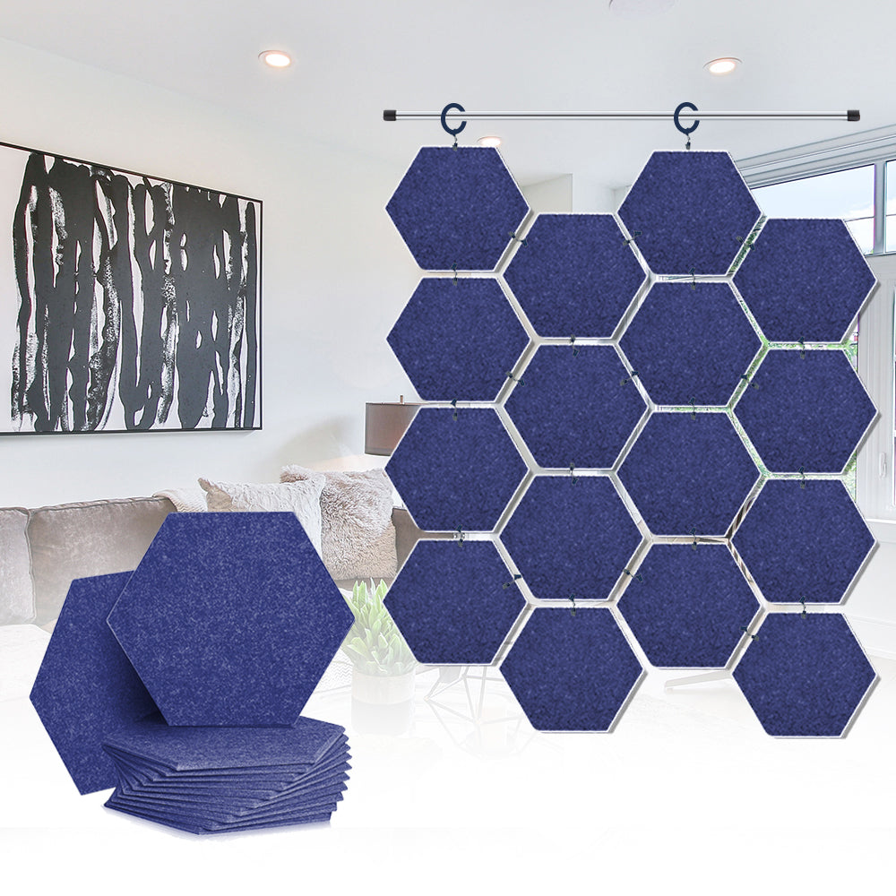 Acepunch Hanging Hexagon Sound Absorbing Clip-On Tile - AP1240