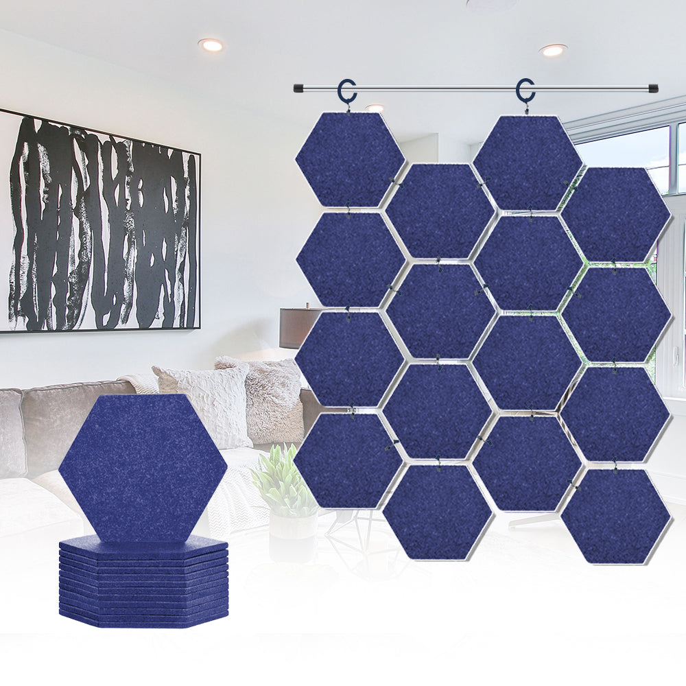 Acepunch Hanging Hexagon Sound Absorbing Clip-On Tile - AP1240