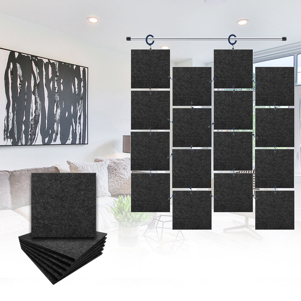 Acepunch Hanging Square Sound Absorbing Clip-On Tile - AP1241