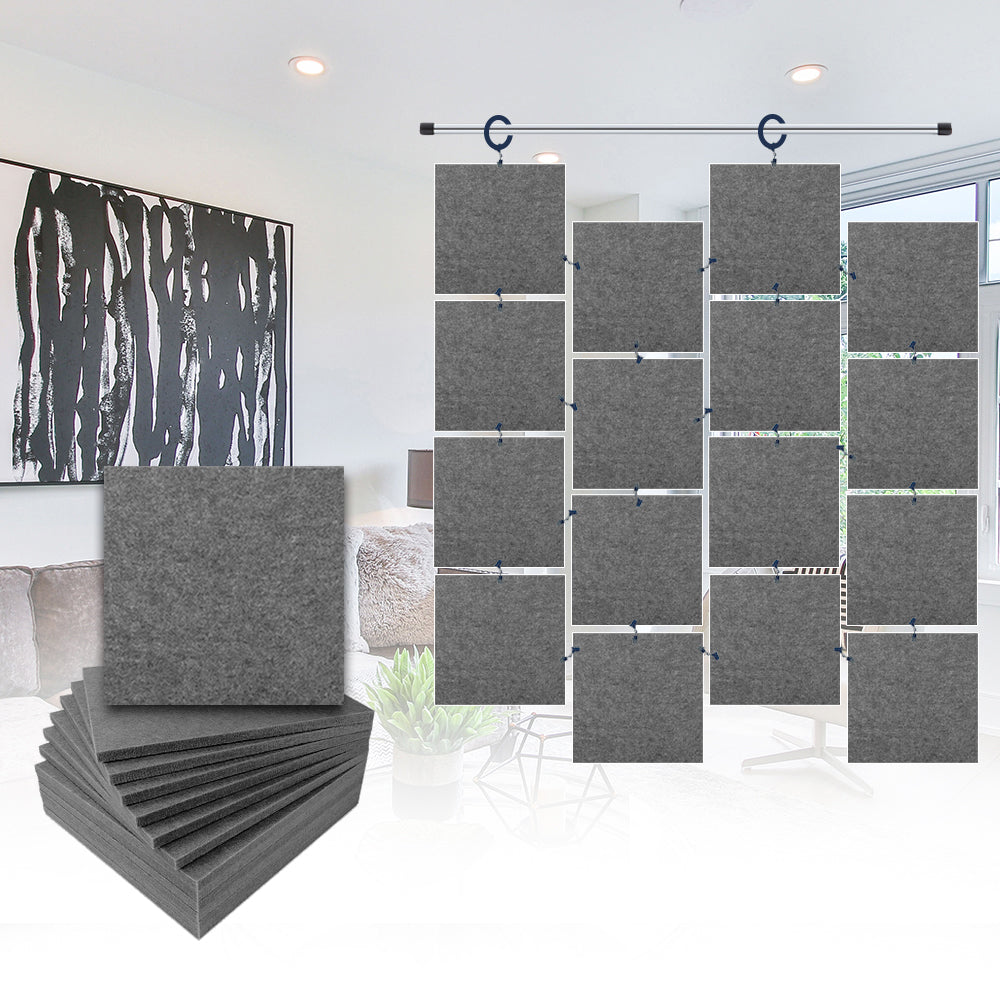 Acepunch Hanging Square Sound Absorbing Clip-On Tile - AP1241