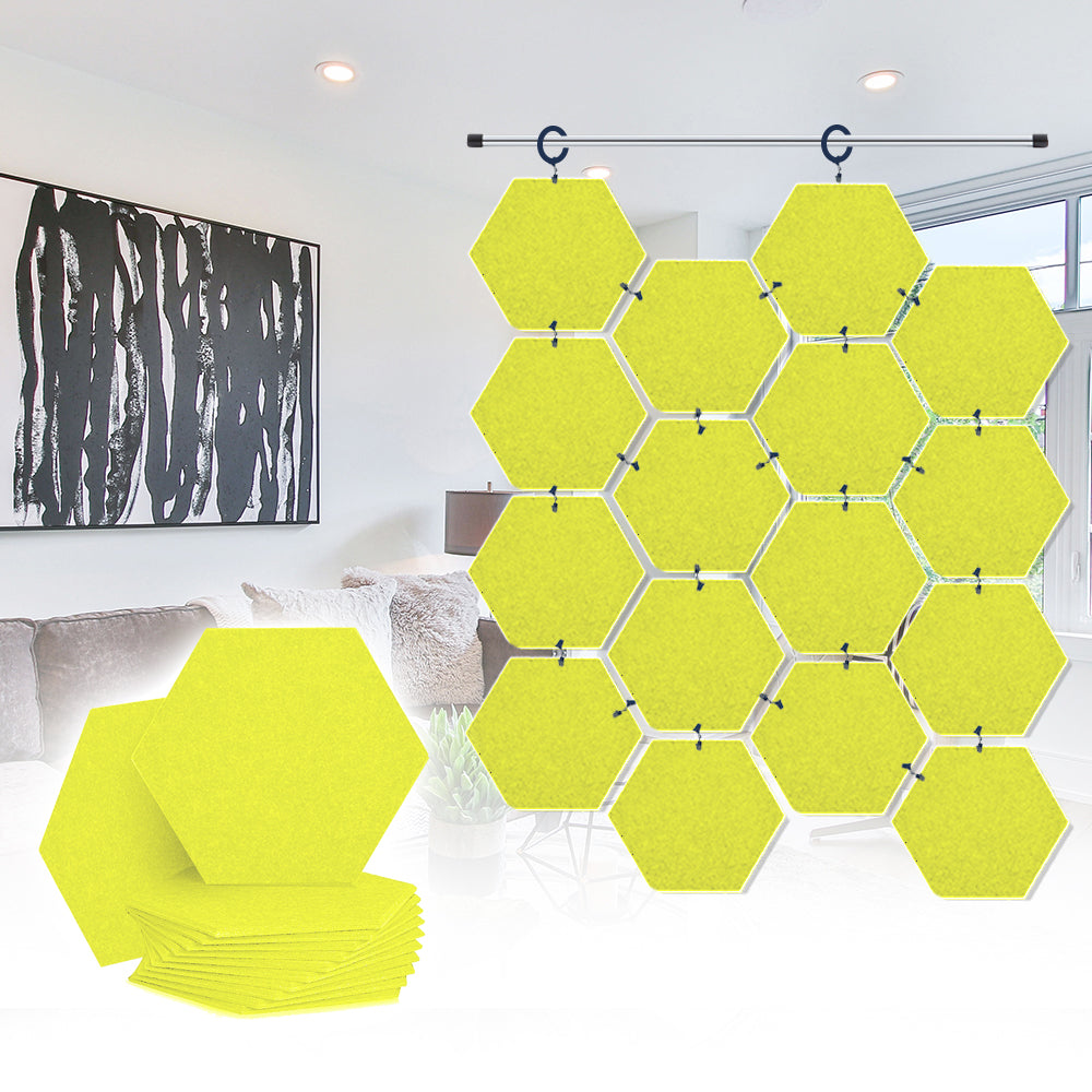 Acepunch Hanging Hexagon Sound Absorbing Clip-On Tile - AP1240