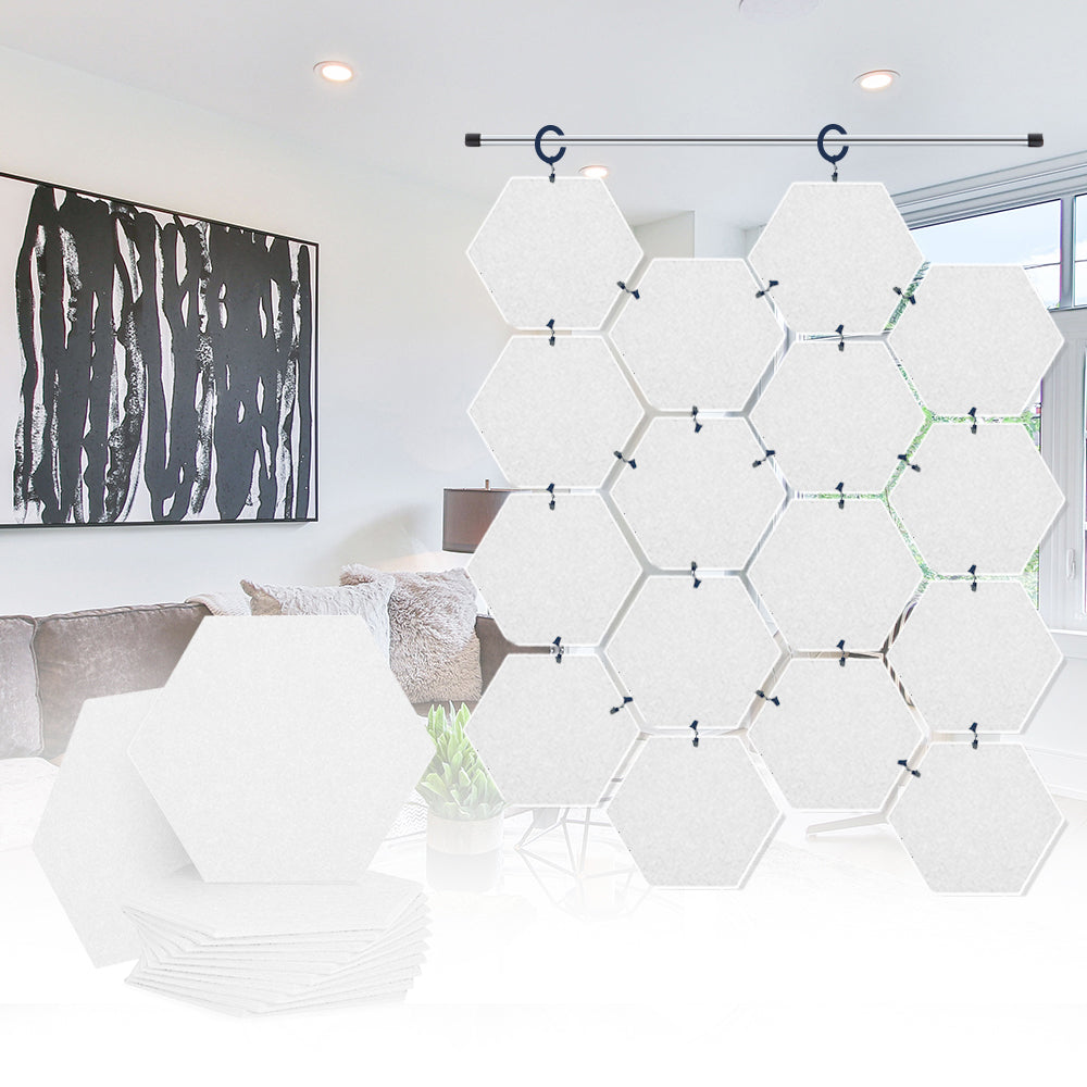 Acepunch Hanging Hexagon Sound Absorbing Clip-On Tile - AP1240