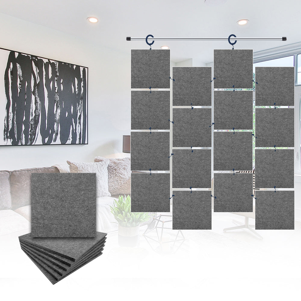 Acepunch Hanging Square Sound Absorbing Clip-On Tile - AP1241