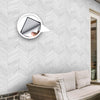 Acepunch W-Mosaic White Plank Adhesive Peel and Stick PVC Tile Backsplash - AP1347