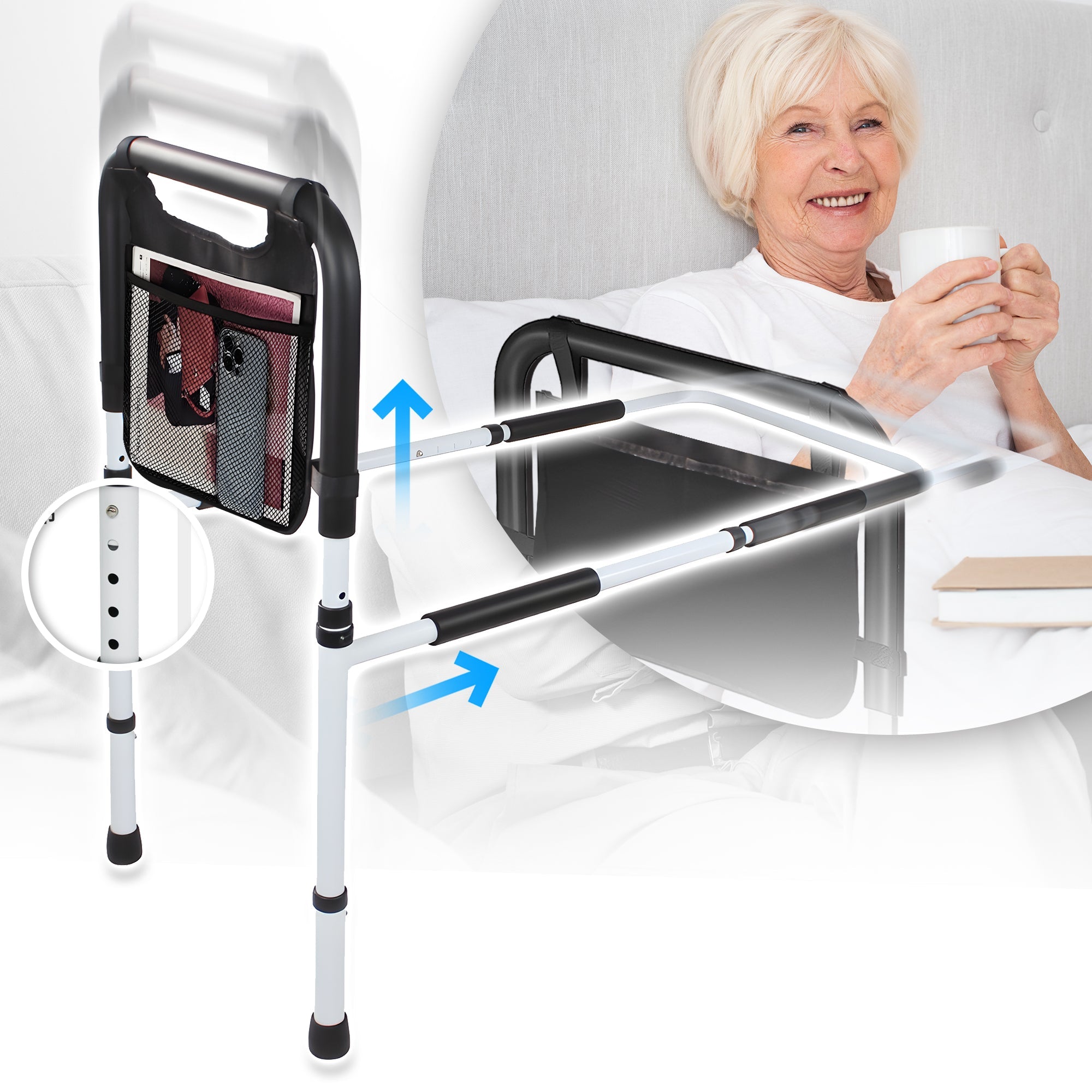 Easy Extendable Bedside Rail Mobility Support Solution - MO30002