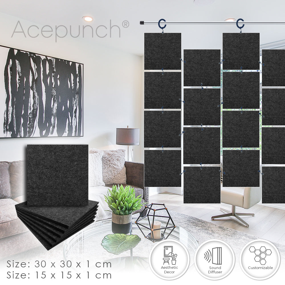 Acepunch Hanging Square Sound Absorbing Clip-On Tile - AP1241