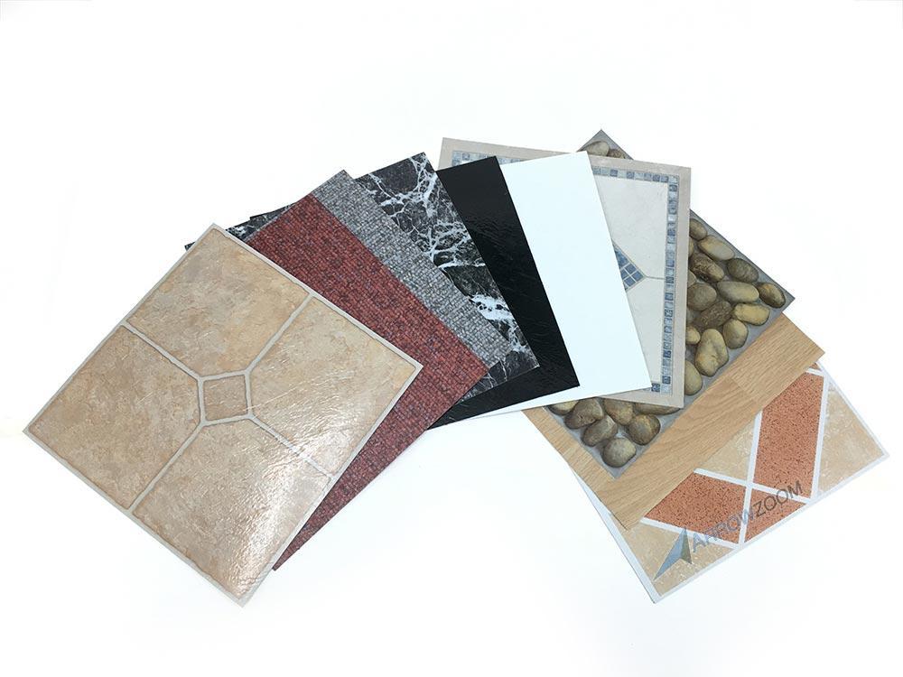 Arrowzoom PVC Vinyl Floor Tile Series Glamorous Ceramic Pattern 30 x 30 cm KK1175