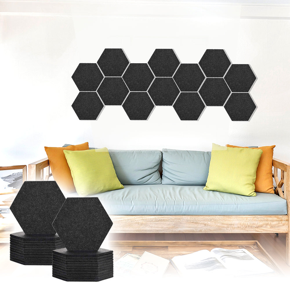 Acepunch Adhesive Velcro Mix And Match Hexagon Felt Wall Panel AP1224