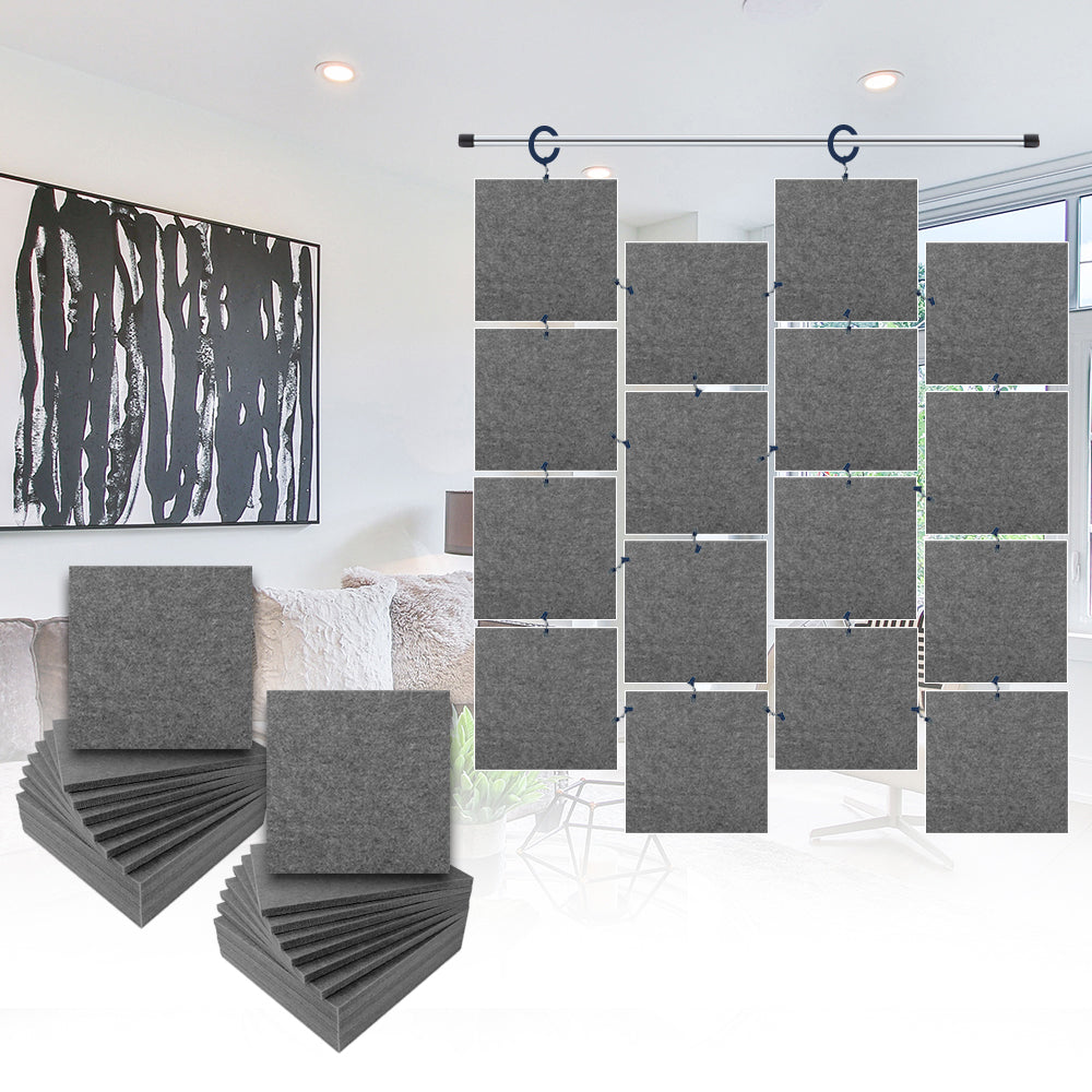 Acepunch Hanging Square Sound Absorbing Clip-On Tile - AP1241