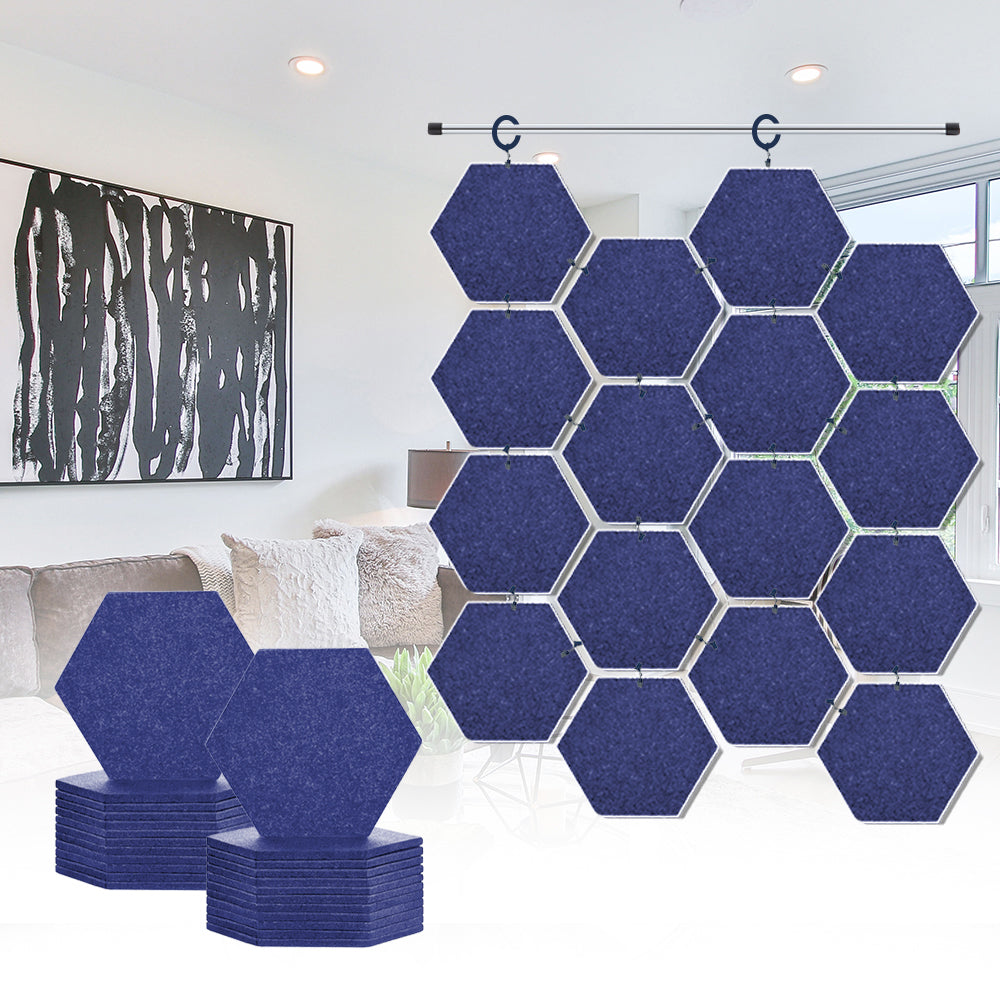 Acepunch Hanging Hexagon Sound Absorbing Clip-On Tile - AP1240