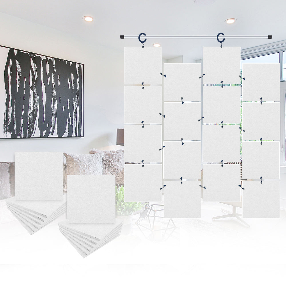 Acepunch Hanging Square Sound Absorbing Clip-On Tile - AP1241