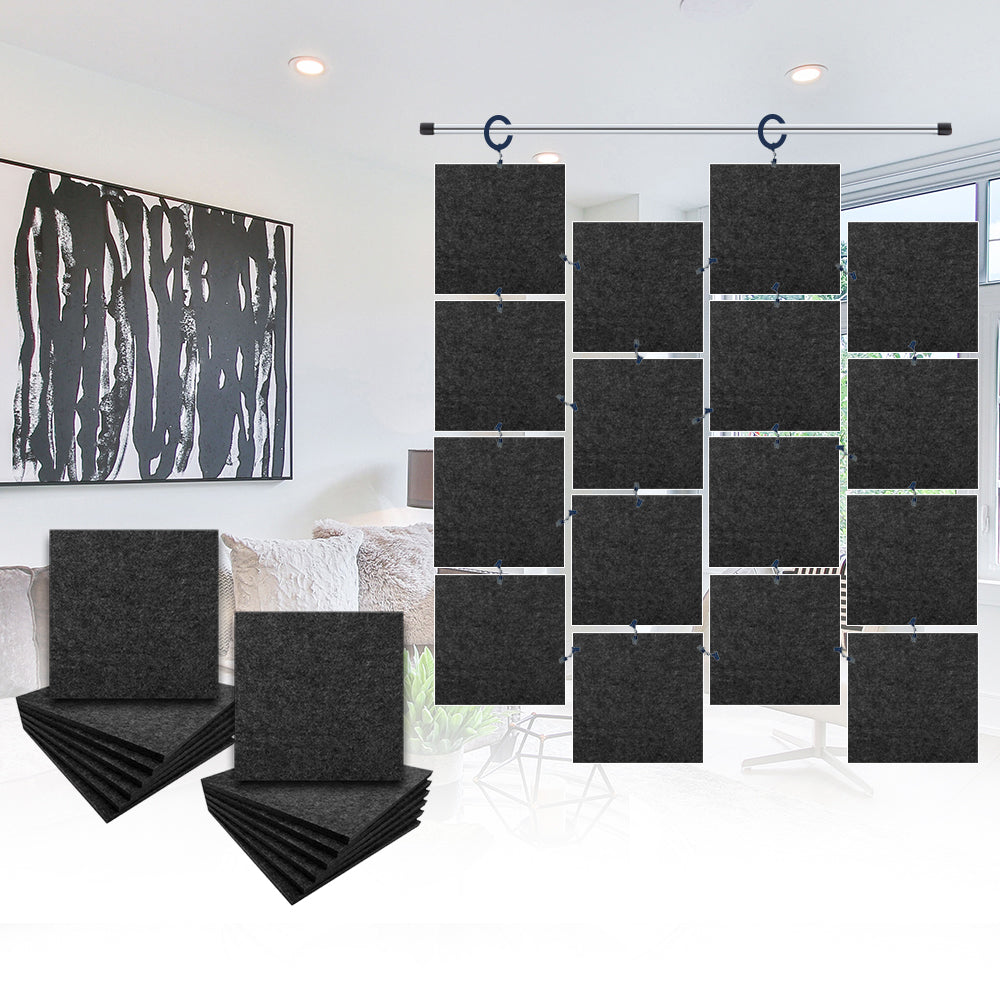 Acepunch Hanging Square Sound Absorbing Clip-On Tile - AP1241