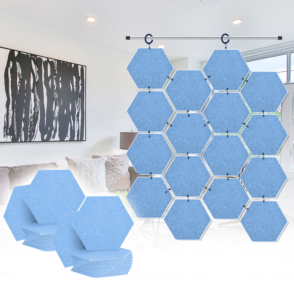 Acepunch Hanging Hexagon Sound Absorbing Clip-On Tile - AP1240