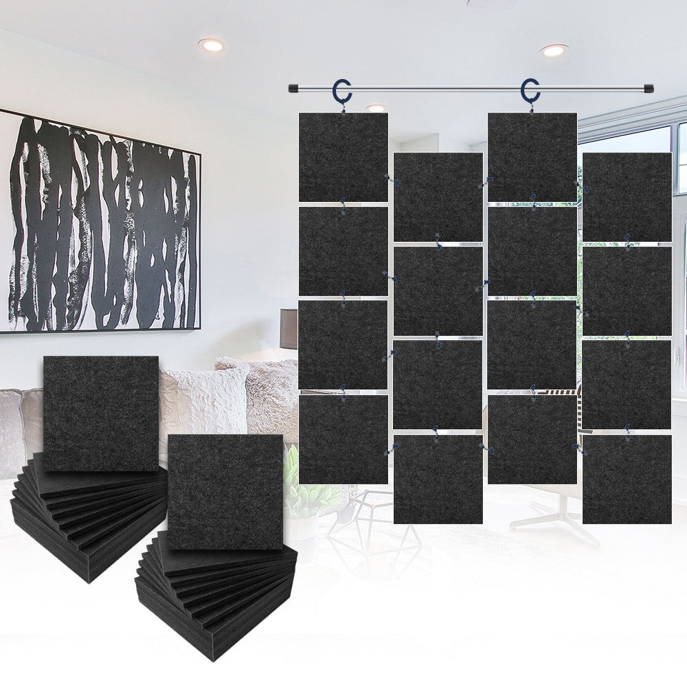 Acepunch Hanging Square Sound Absorbing Clip-On Tile - AP1241