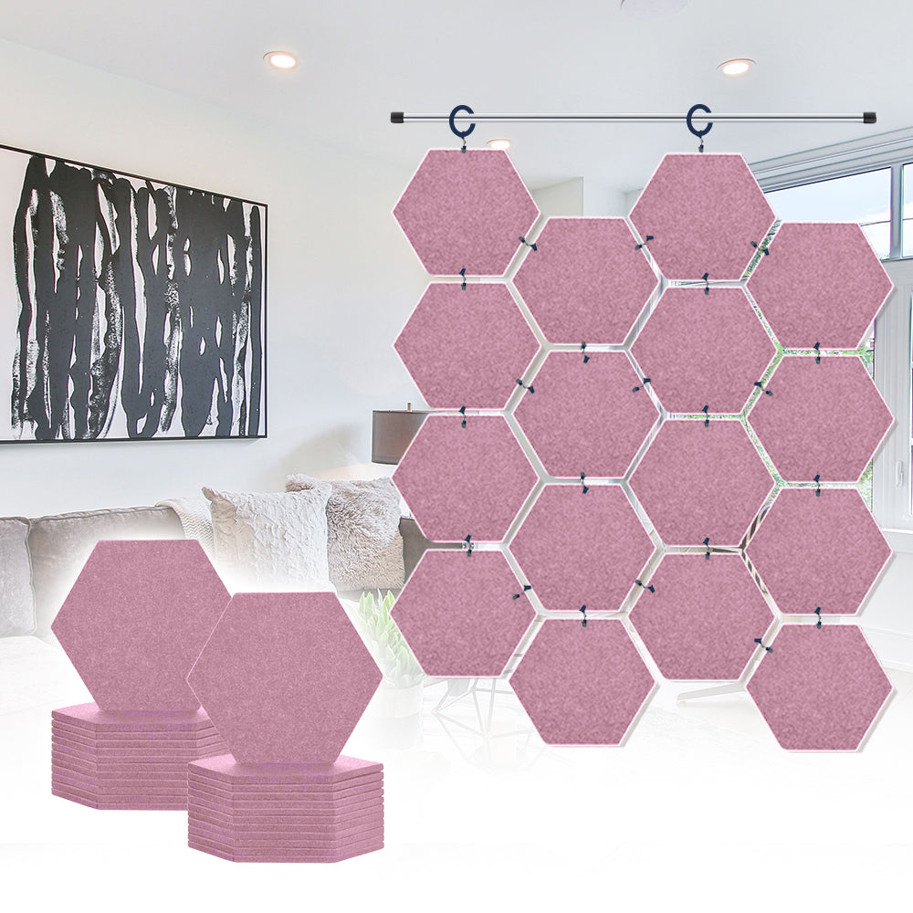 Acepunch Hanging Hexagon Sound Absorbing Clip-On Tile - AP1240
