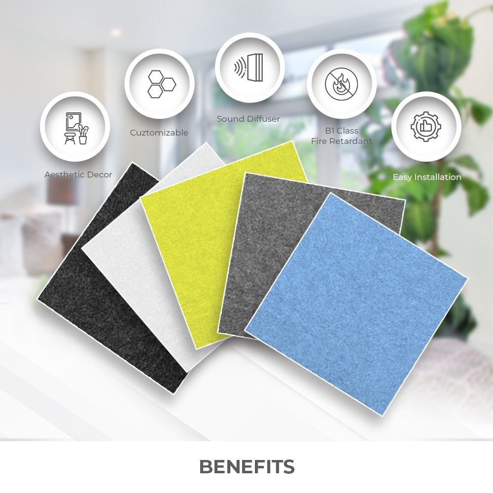 Acepunch Hanging Square Sound Absorbing Clip-On Tile - AP1241