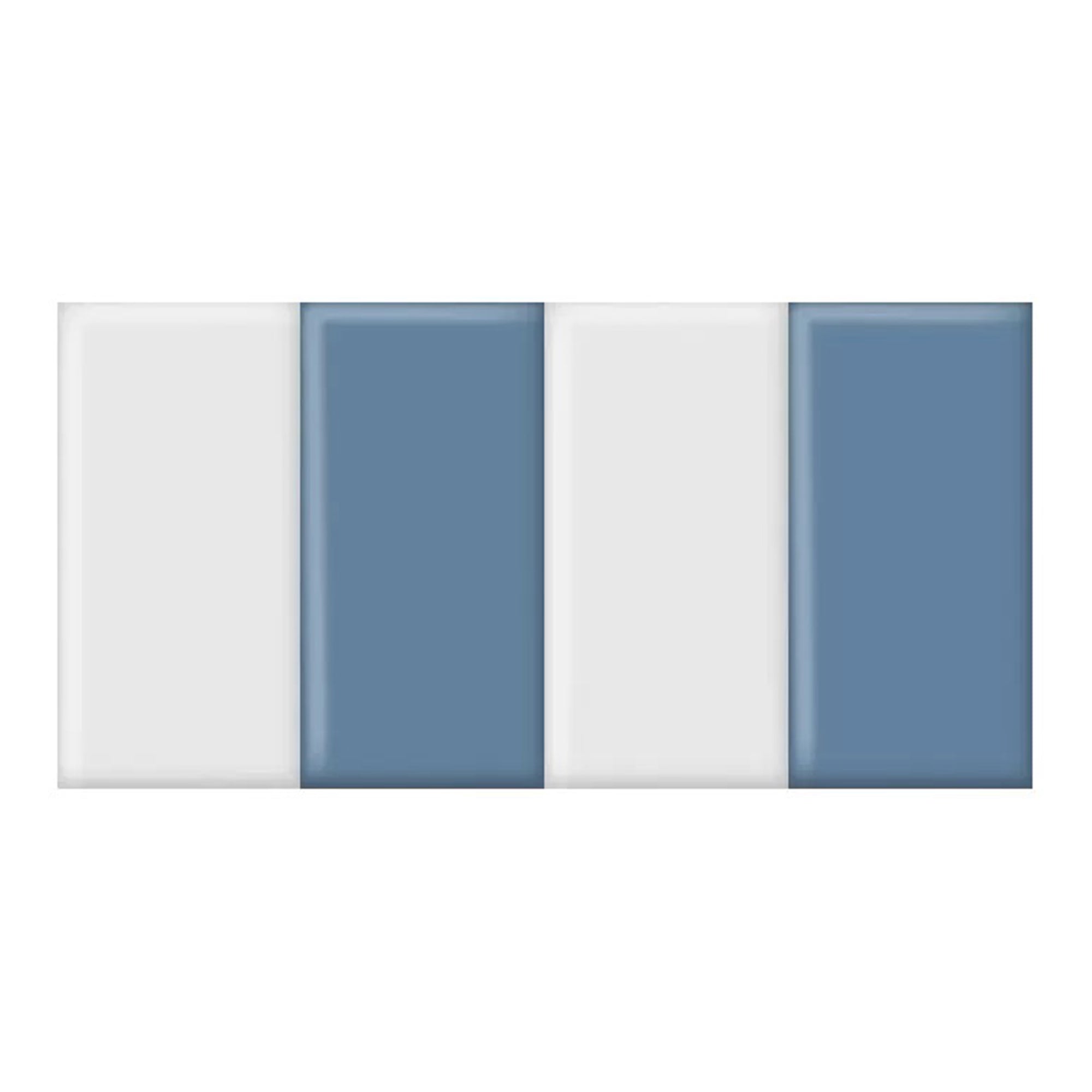 Acepunch Vibrant Color Combination Leather Wall Anti Collision Headboard - AP1369