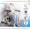Adjustable Wood Design Secure Toilet Safety Rail for Enhanced Mobility - MO30003