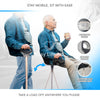 Multifunctional Foldable and Adjustable Height Lightweight Aluminum Alloy Cane Seat - MO30020