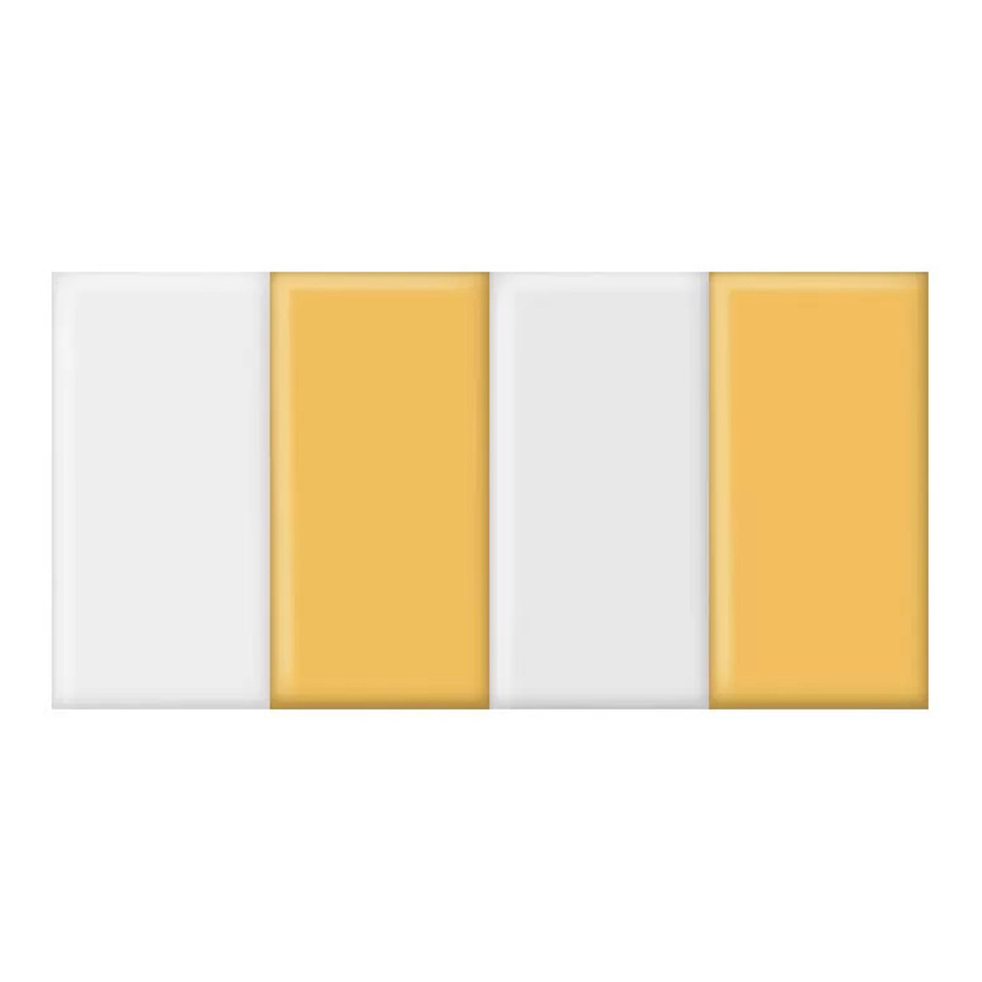 Acepunch Vibrant Color Combination Leather Wall Anti Collision Headboard - AP1369