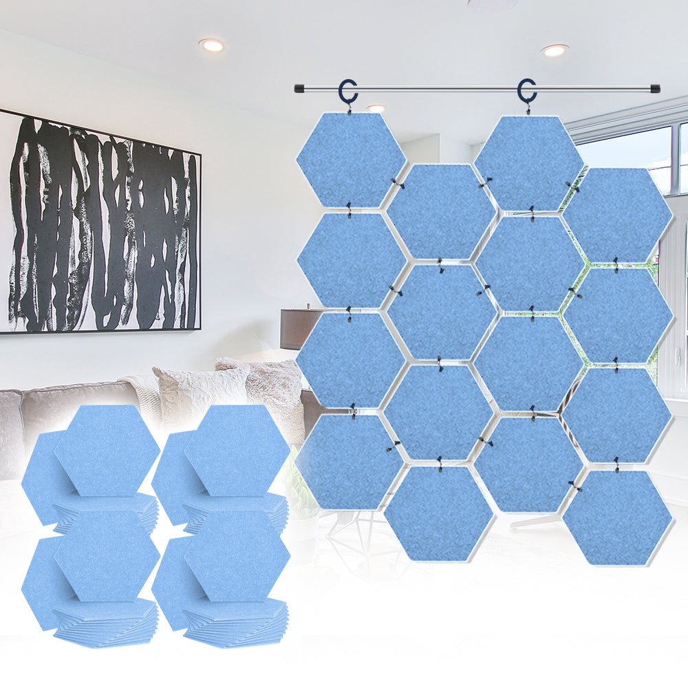 Acepunch Hanging Hexagon Sound Absorbing Clip-On Tile - AP1240