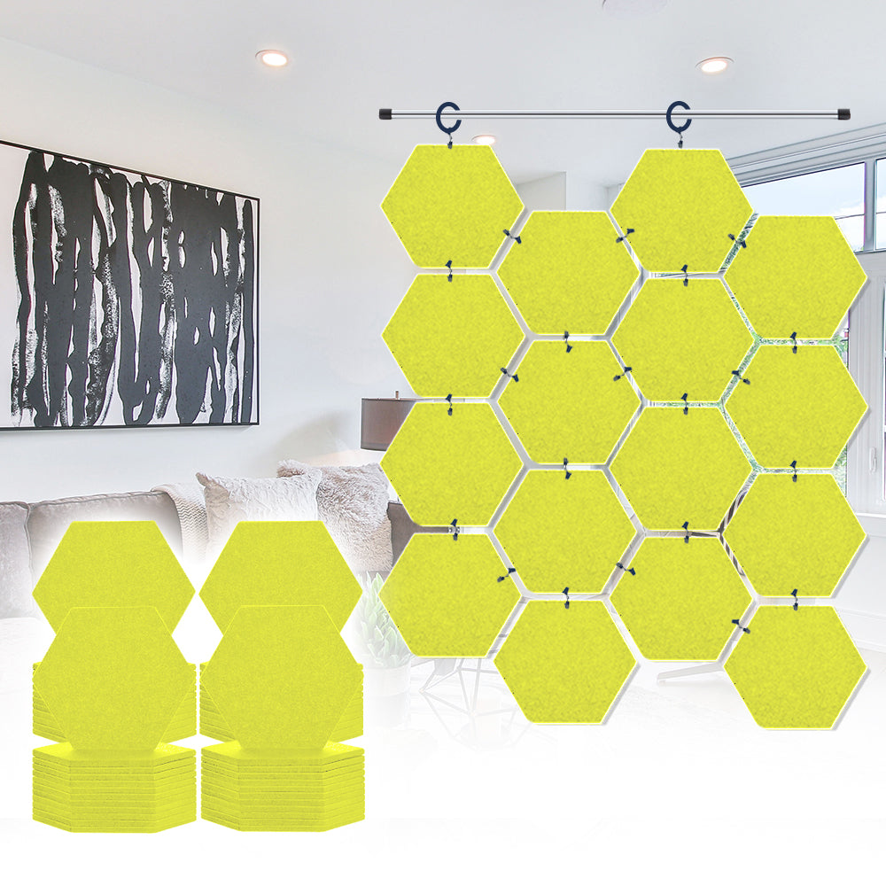 Acepunch Hanging Hexagon Sound Absorbing Clip-On Tile - AP1240