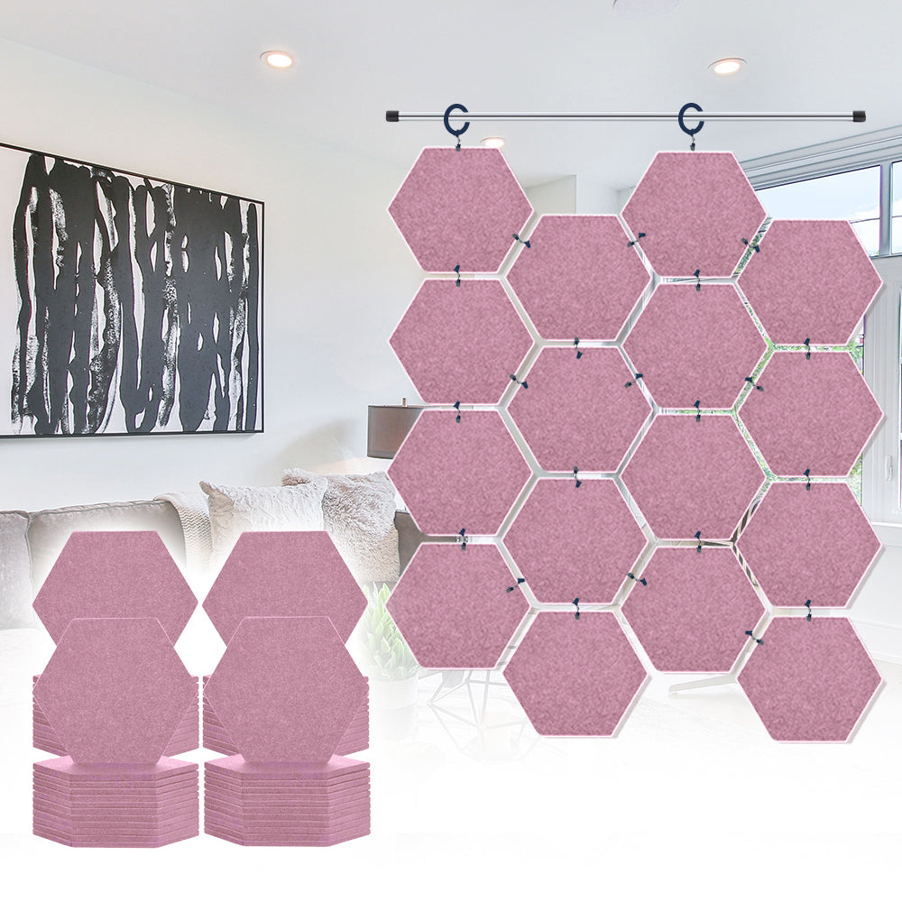 Acepunch Hanging Hexagon Sound Absorbing Clip-On Tile - AP1240
