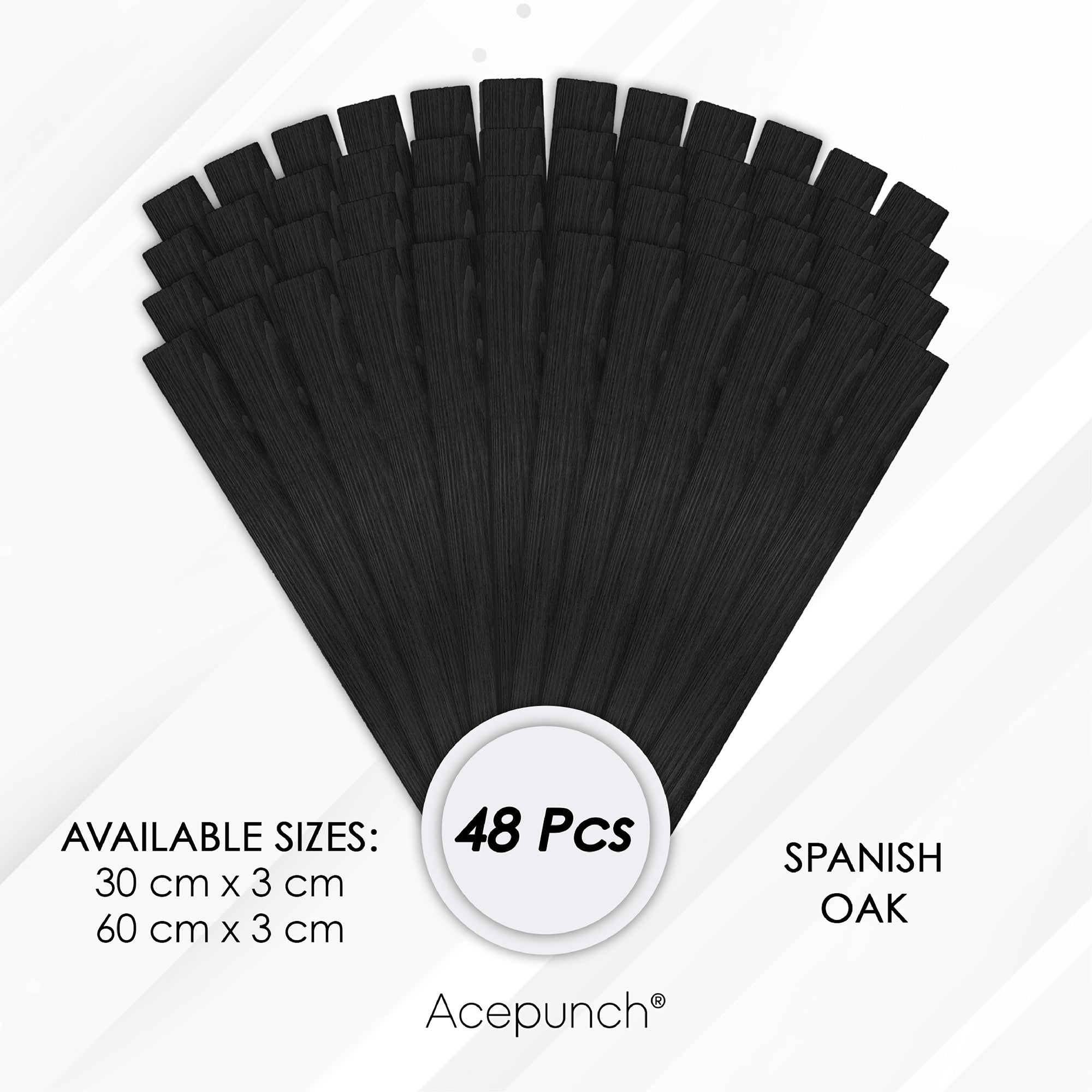 Acepunch Premium Oak Wood Wall Slates Decor AP1305