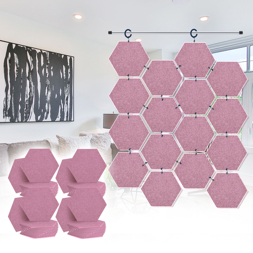 Acepunch Hanging Hexagon Sound Absorbing Clip-On Tile - AP1240
