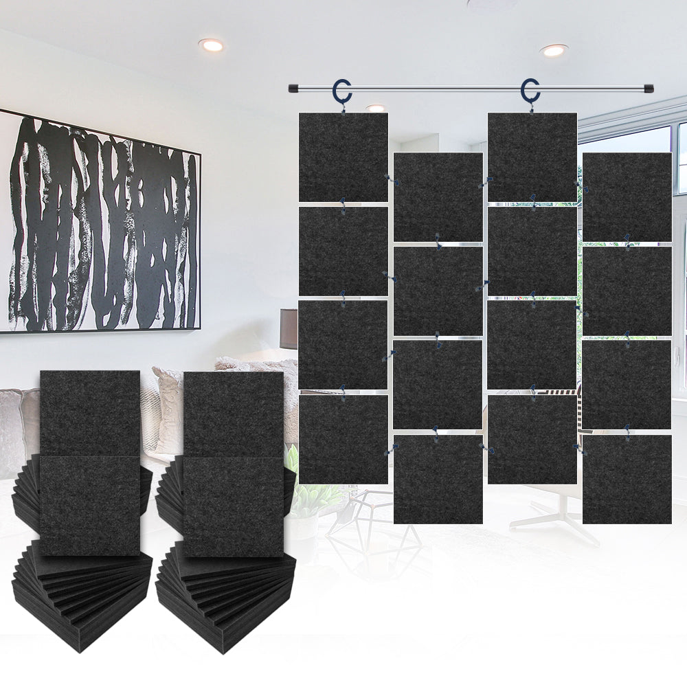 Acepunch Hanging Square Sound Absorbing Clip-On Tile - AP1241