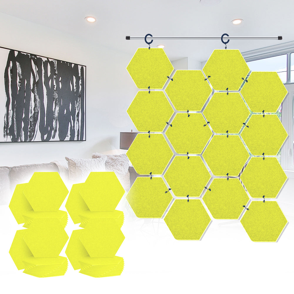 Acepunch Hanging Hexagon Sound Absorbing Clip-On Tile - AP1240