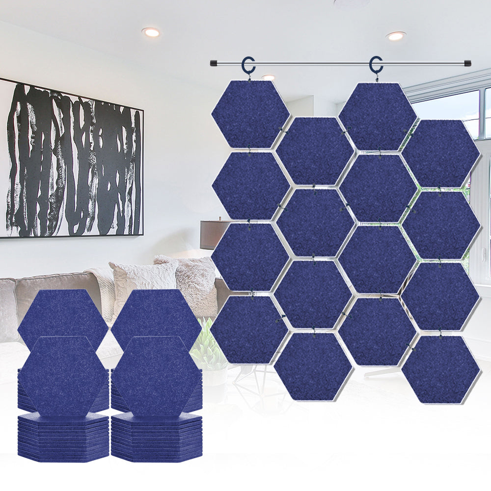 Acepunch Hanging Hexagon Sound Absorbing Clip-On Tile - AP1240