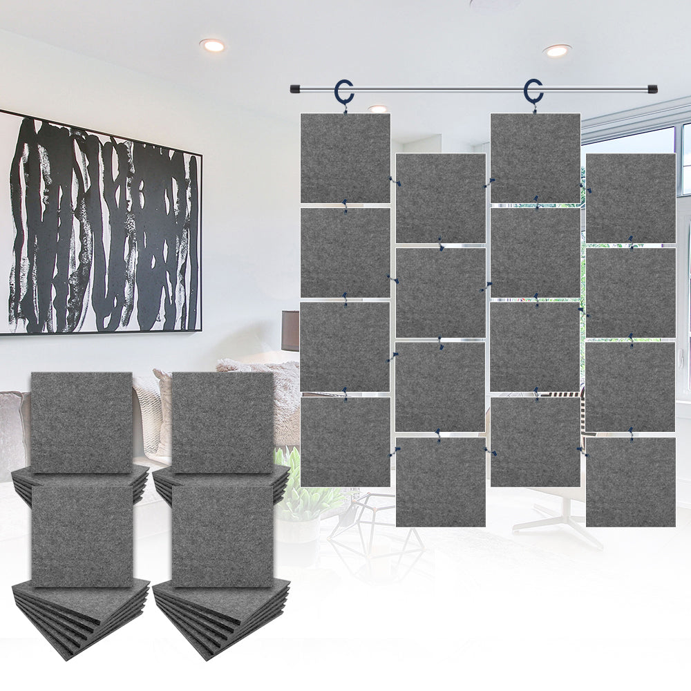 Acepunch Hanging Square Sound Absorbing Clip-On Tile - AP1241