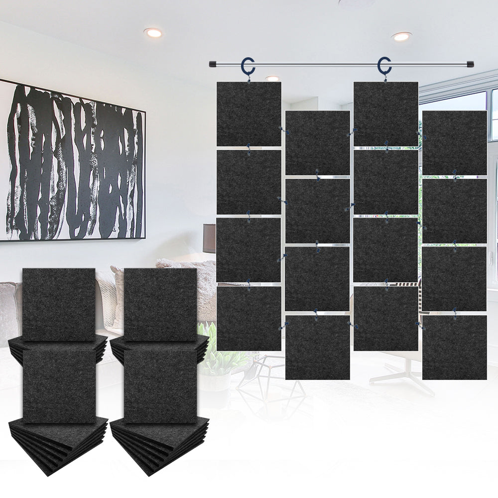 Acepunch Hanging Square Sound Absorbing Clip-On Tile - AP1241