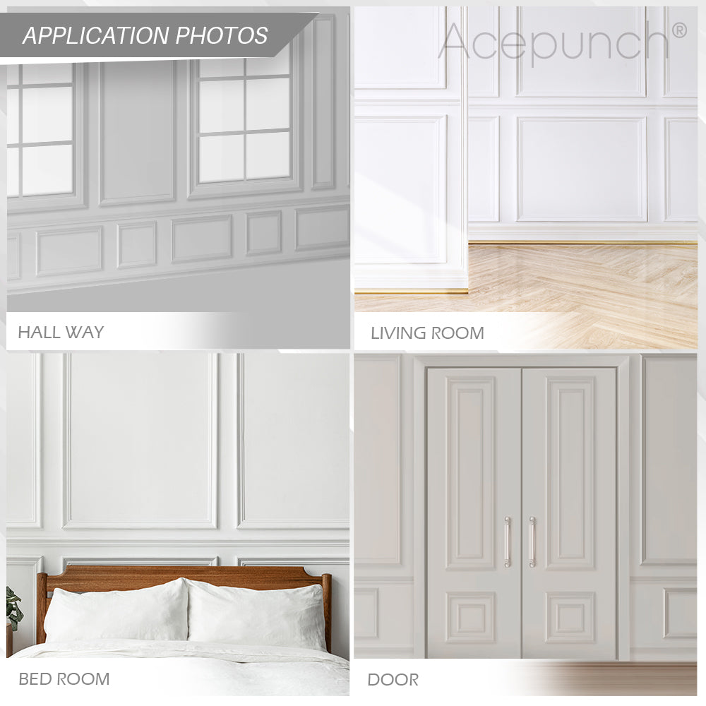 Acepunch Elegance Wooden Wainscoting Panel Moulding AP1371