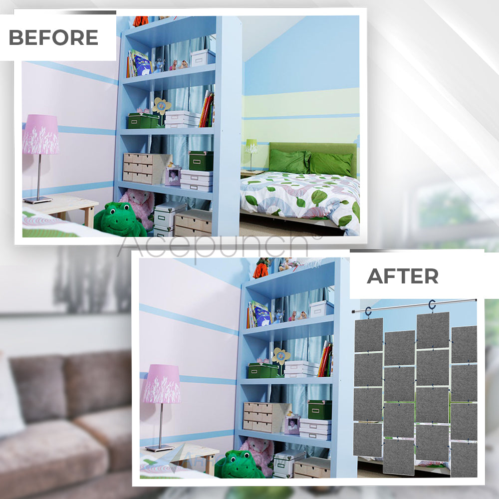 Acepunch Hanging Square Sound Absorbing Clip-On Tile - AP1241